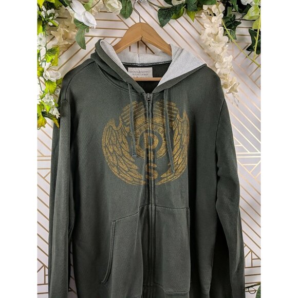 Denim Supply Ralph Lauren Zip Up Jacket Printed Size XL Cotton - Picture 3 of 7